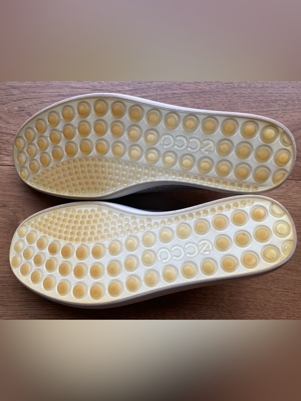 Ecco Slip-On Perforated Leather Sneakers in Light Pink - Picture 5 of 5